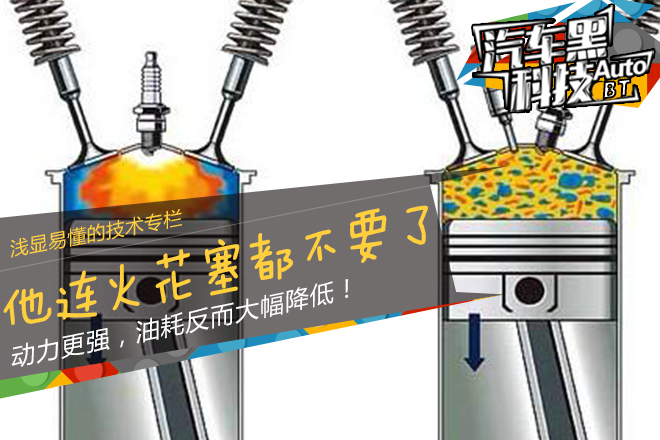汽车黑科技74 汽油机不用火花塞也可以?