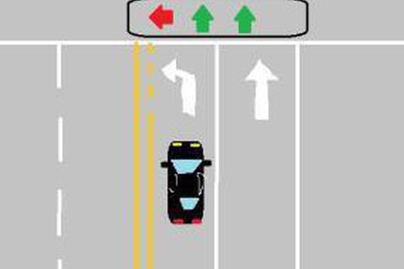 前方左转红灯，车子可以掉头吗？