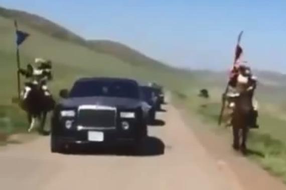 视频：豪华婚车队！中西结合很有特色