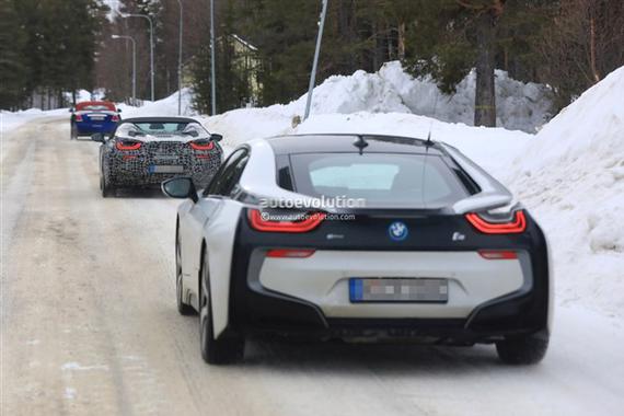 宝马i8敞篷版谍照曝光 软顶敞篷/动力升级