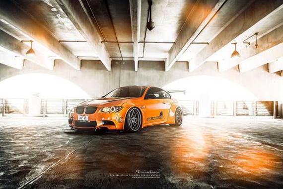 Liberty Walk宝马M3与Brixton锻造WR3轮毂