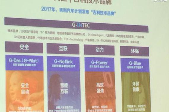 吉利将发布技术品牌G-INTEC 首搭MPV车型