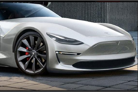 曝2019款特斯拉跑车效果图 后年发布