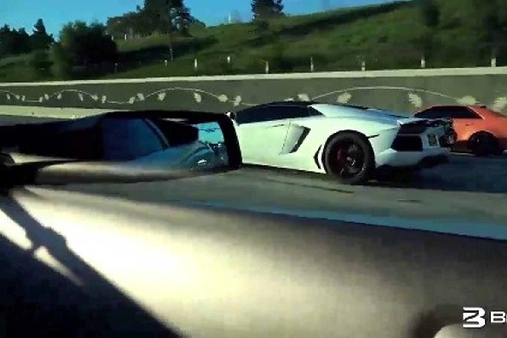 视频：Aventador敞篷版对决650S