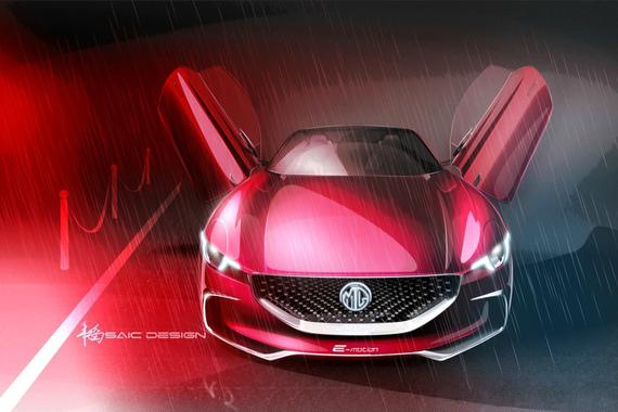 名爵E-motion概念车官图发布 纯电动超跑