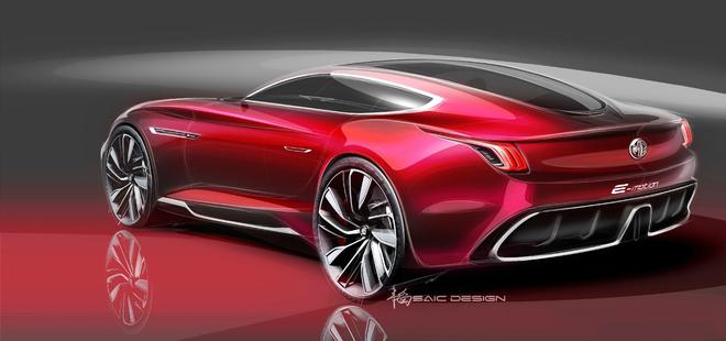 名爵E-motion概念车官图发布 纯电动超跑