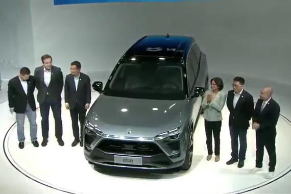 视频:蔚来新车亮相上海车展 ES8车型首发