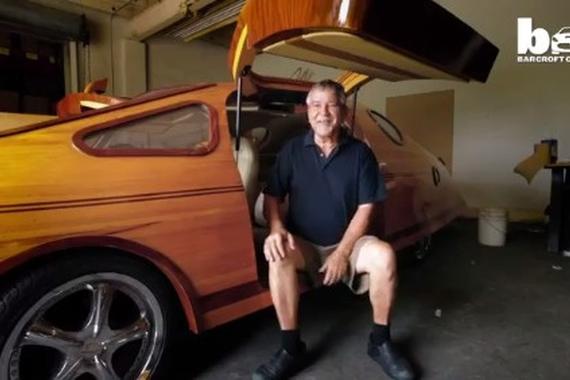 视频：回头率百分百 木制跑车