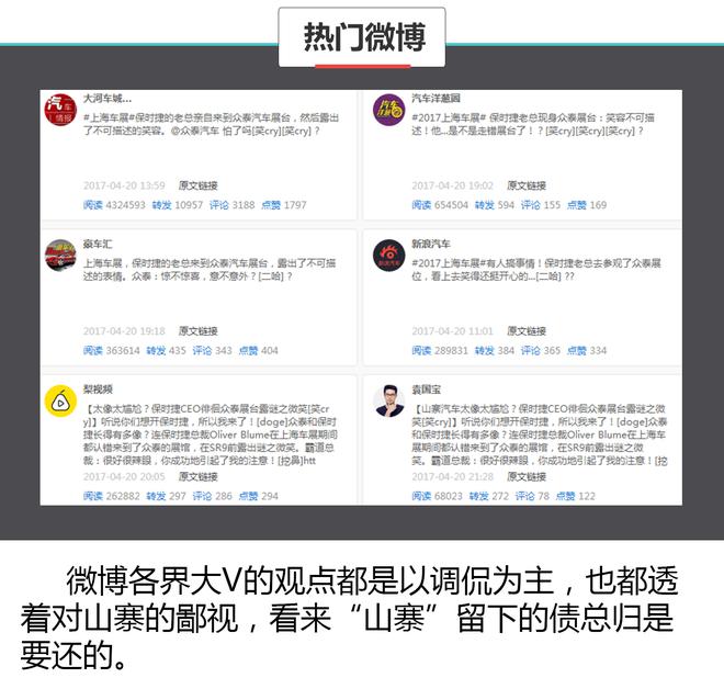 数据说真话 2017上海车展谁哭了谁笑了