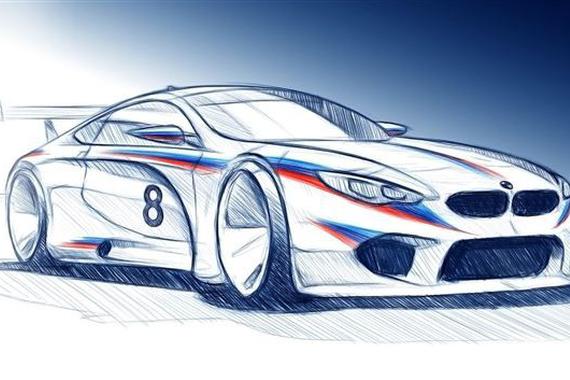 宝马M8 GTE赛车假想图 基于M8车型打造