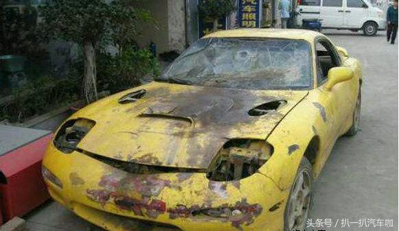 车主两千元收了辆报废跑车,改装费七万