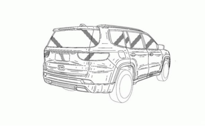 或为新大瓦格尼 Jeep全新7座SUV专利图