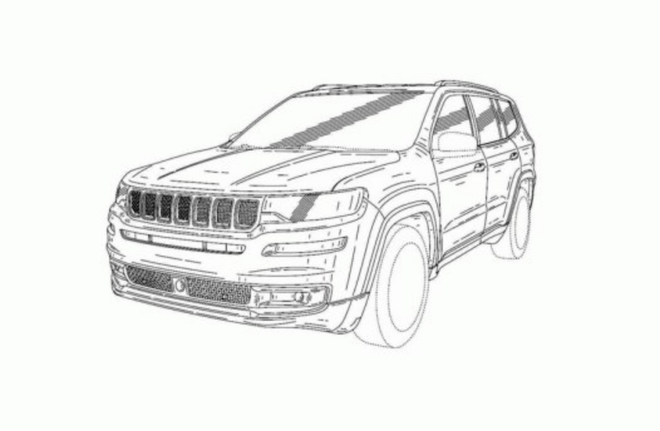 或为新大瓦格尼 Jeep全新7座SUV专利图