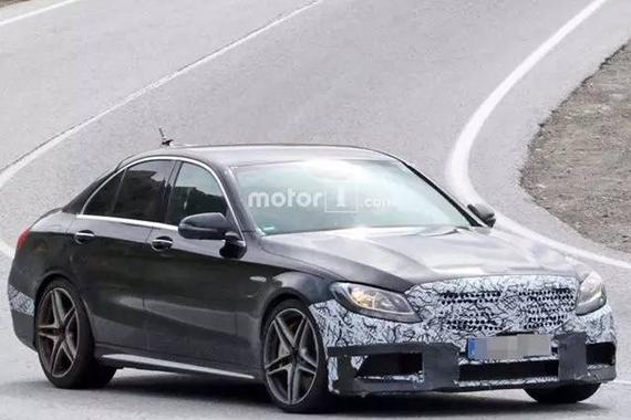 奔驰新款C63谍照曝光 将明年正式发布