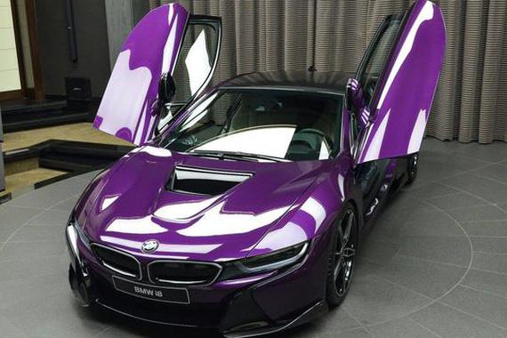 Abu Dhabi发布暮光紫色宝马i8