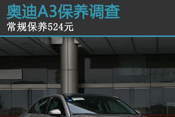 奥迪新款A3保养调查 常规保养524元