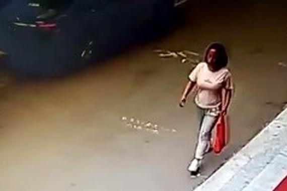 视频：真无耻！监控实拍女子碰瓷过程