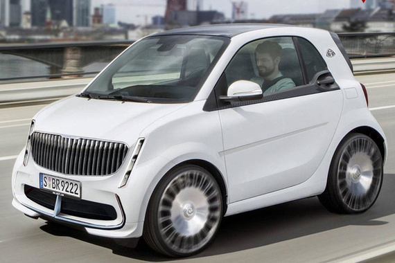 迷你的豪华车 smart迈巴赫版假想图曝光