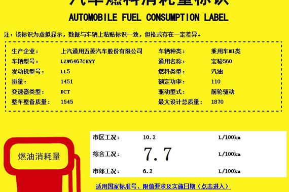 宝骏560新车型动力信息曝光 搭1.5T+DCT