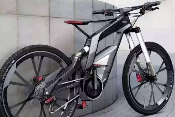 奥迪黑科技应用自行车，时速可达80千米！