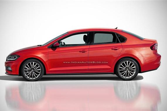 新一代大众POLO三厢版谍照曝光