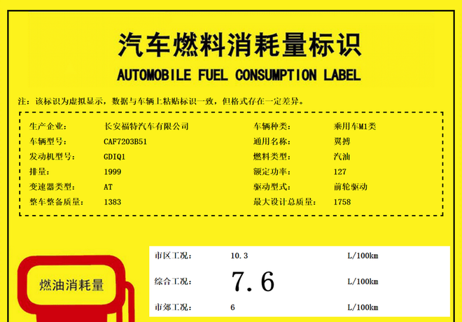 2.0L前驱车型