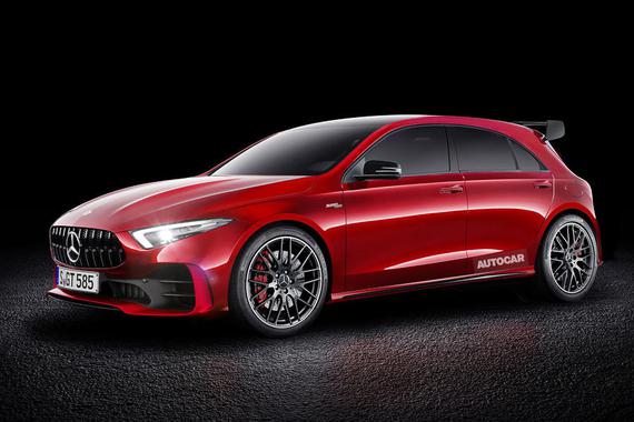 或搭混动系统 曝新梅赛德斯-AMG A 45假想图