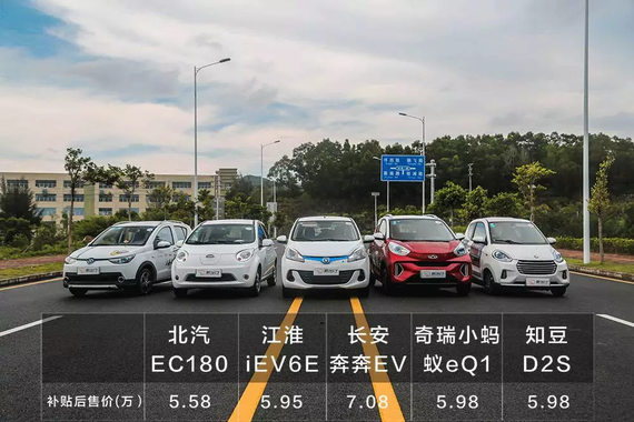 中国最便宜的5台“零油耗”汽车，哪台开起来最爽