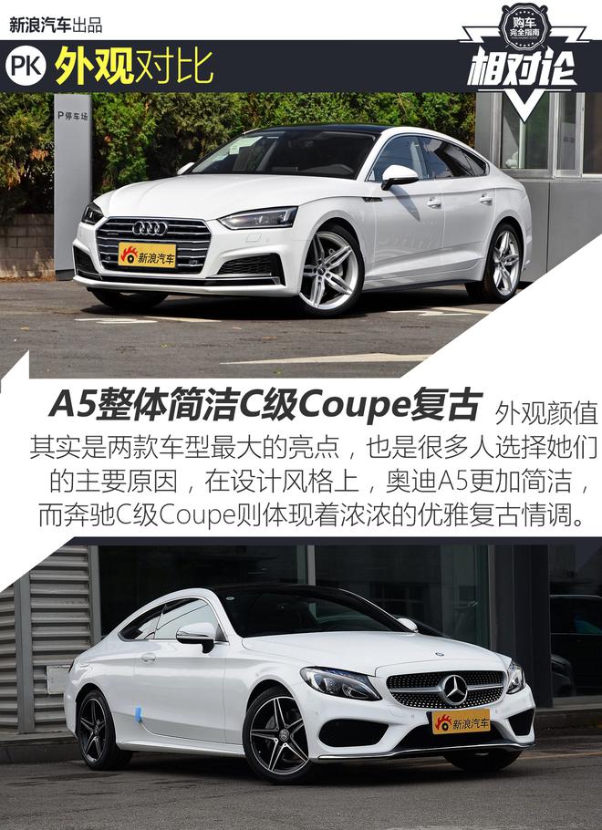 相对论.奥迪A5对比奔驰C级Coupe