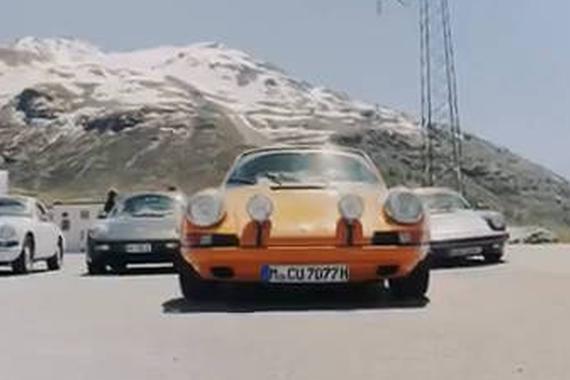 视频：9款保时捷经典车型 驰骋阿尔卑斯山