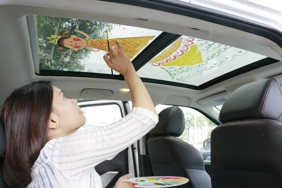 车窗这样开，省油！又通风！