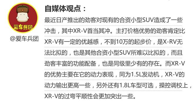 相对论.东风日产劲客对比东风本田XR-V