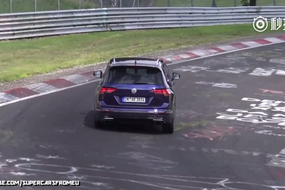 视频：大众途观 R 在纽北测试时被抓拍