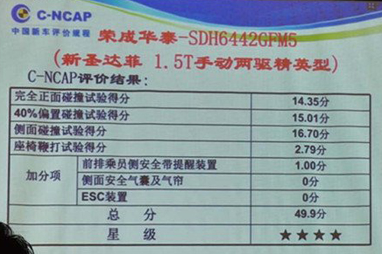 2017年度C-NCAP第三批车型评价结果发布