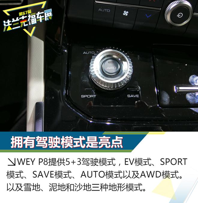 最大续航660km WEY首款插混车型P8解析