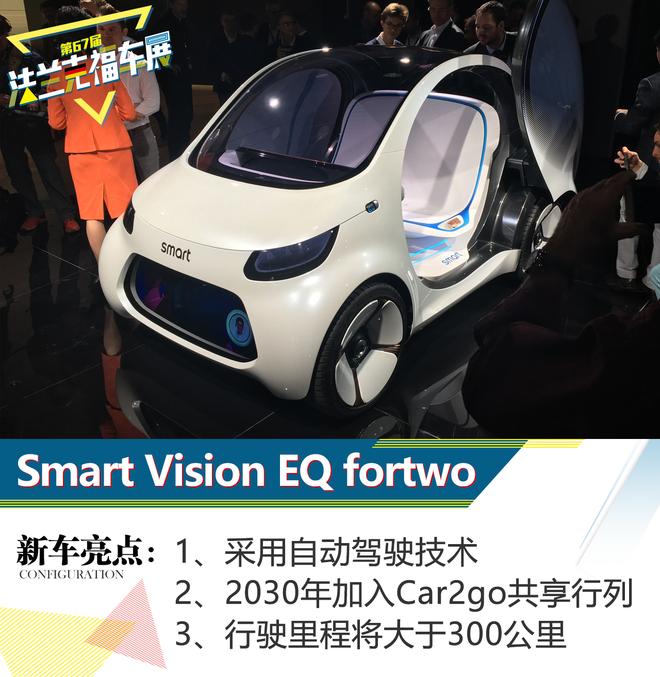 2017法兰克福车展 Smart Vision EQ fortwo