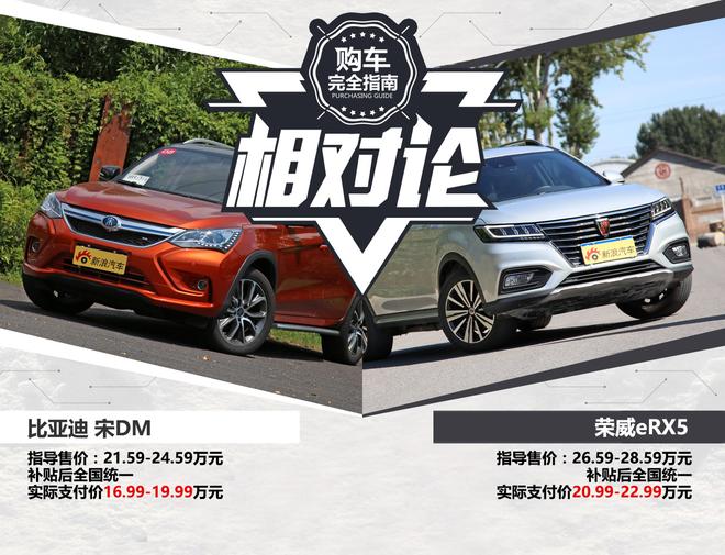 相对论.比亚迪宋DM VS 上汽荣威eRX5