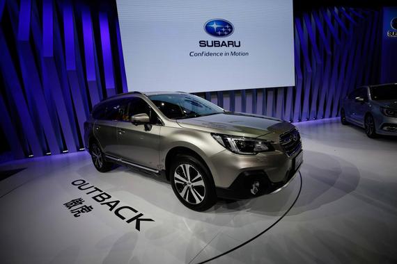 斯巴鲁携中期改款傲虎/力狮亮相广州车展