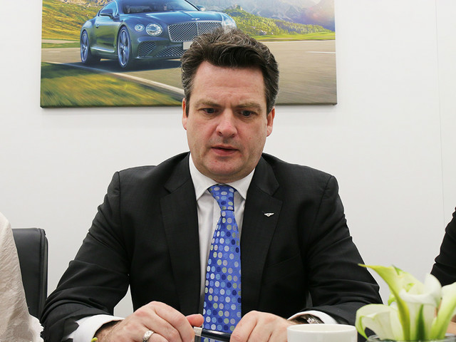 宾利汽车中国大陆及香港、澳门地区执行总经理安睿轲(Mr。 Kim Airey)