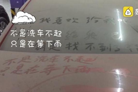 豪车搁停车场数月沾灰，遭涂鸦戏谑：不开给我啊！