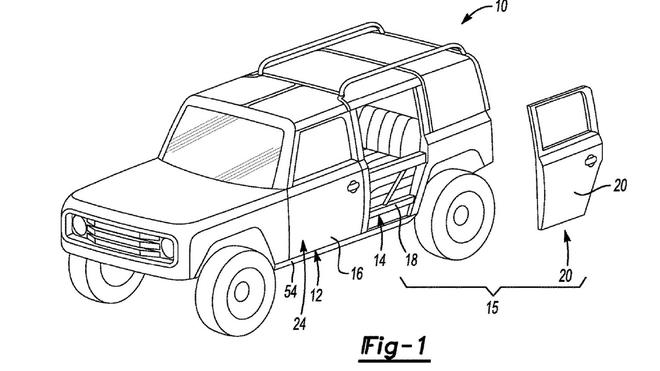 福特全新SUV Bronco专利图曝光 或4月纽约车展全球首发