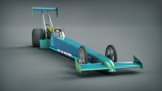 Top EV Racing竞速赛车搭载4台兆瓦电动机 0.8秒内破200km/h