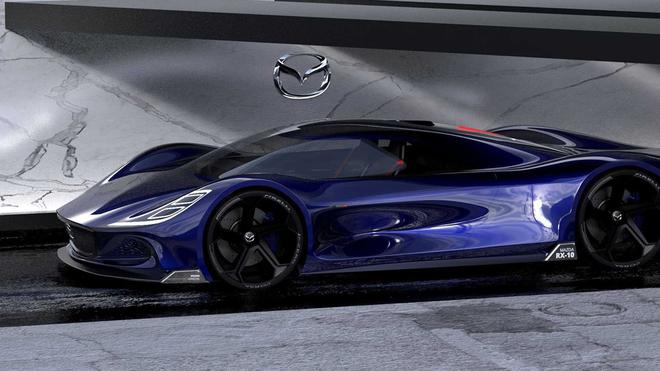 马自达RX-10效果图曝光 造型设计致敬经典车型