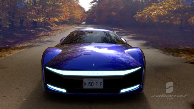 特斯拉新电动跑车效果图曝光 外部造型颇具力量感
