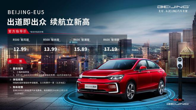 补贴后售价12.99万起 2020款BEIJING-EU5正式上市