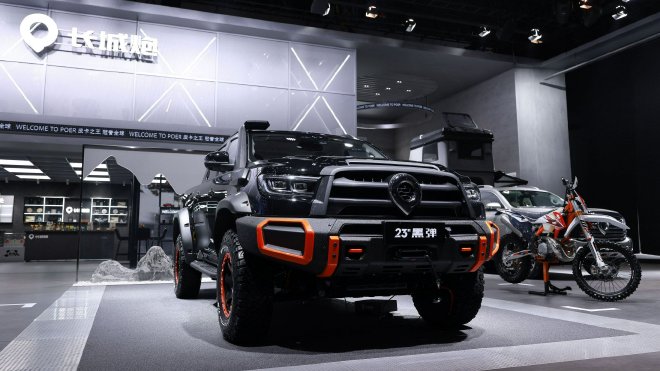 2023成都车展:山海炮性能版亮相 23款黑弹上市售价25.88万元