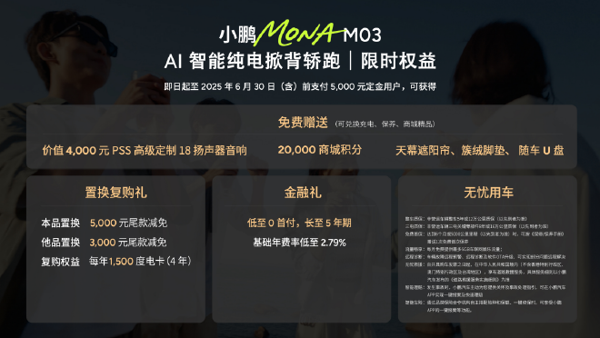 11.98万元起 小鹏MONA M03加推4款新版型升级上市