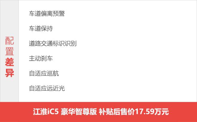 与大众共线生产 续航530km的江淮iC5选哪款最合适？