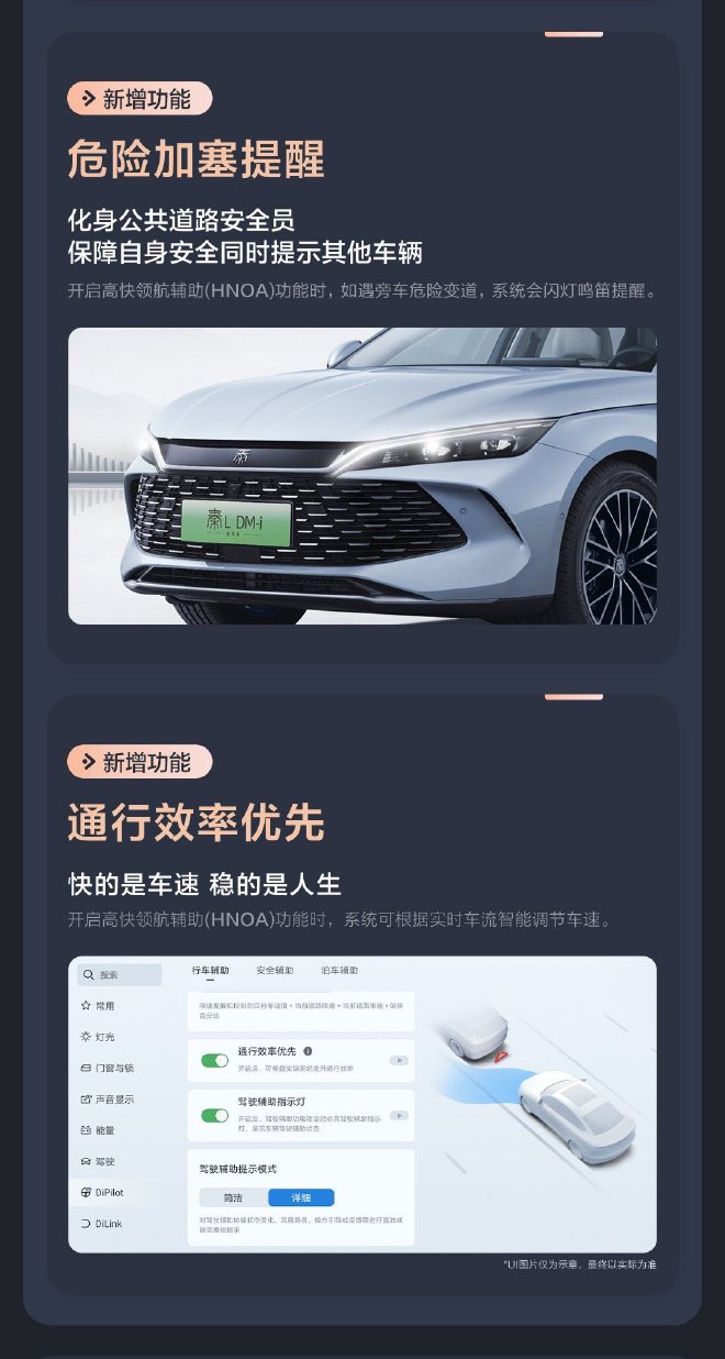 比亚迪启动辅助驾驶OTA升级增多项泊车功能 秦L即将推送