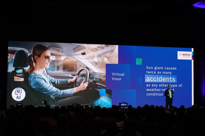 2020CES:博世发布虚拟遮阳板等诸多黑科技